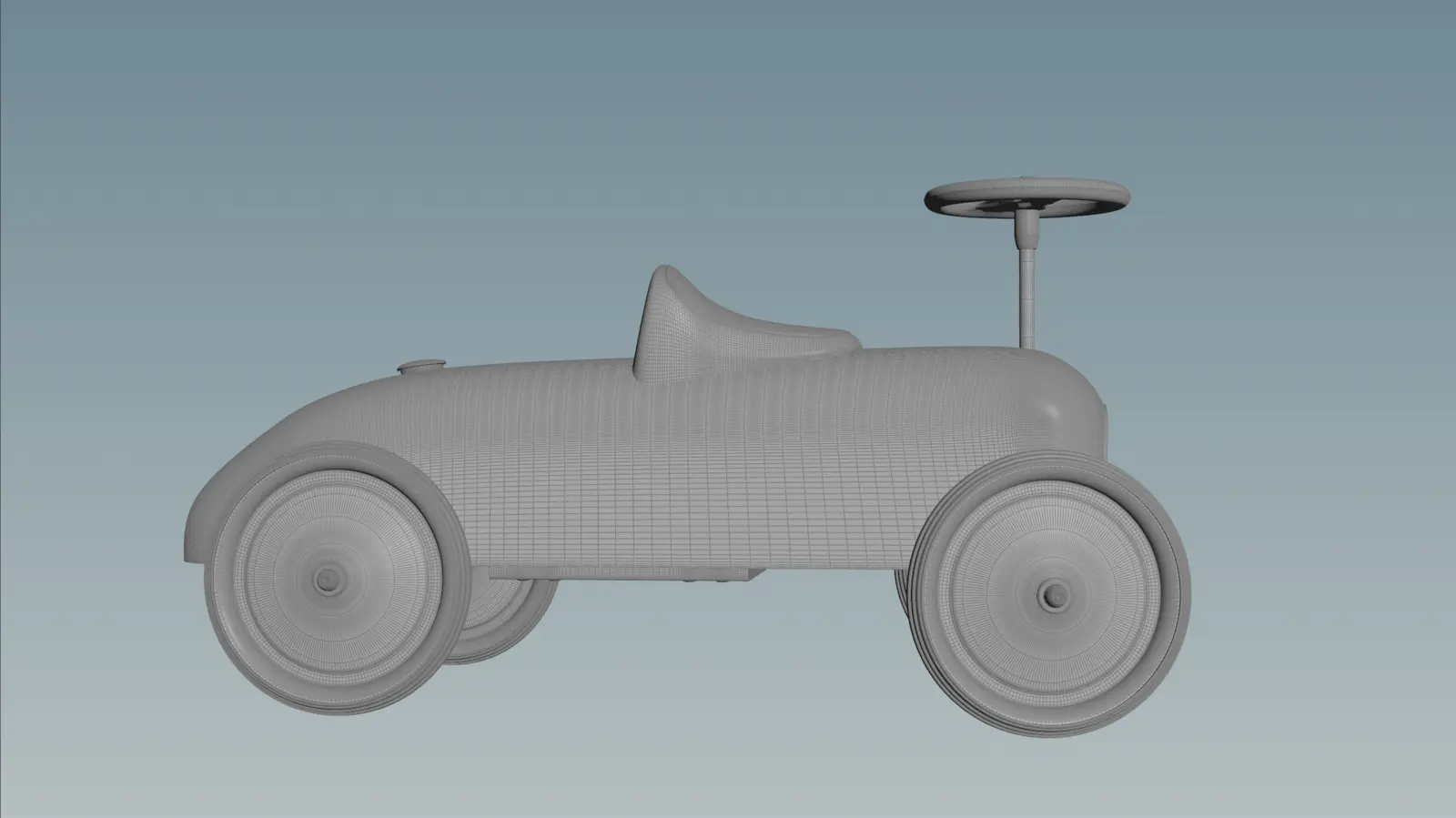Aquascape car wireframe