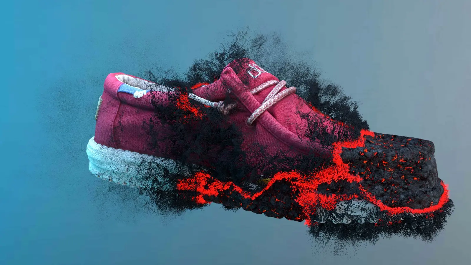 Hey Dude shoe particle effect development