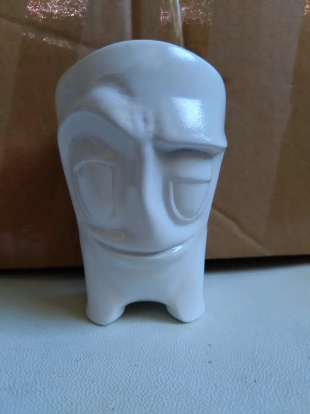 Completed face pot prototype
