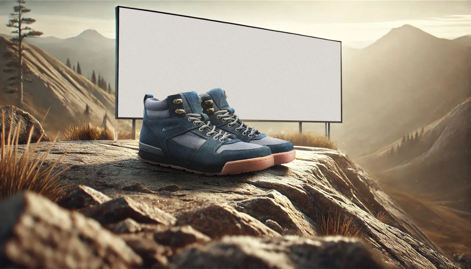 Ridgemont footwear image with a billboard concept