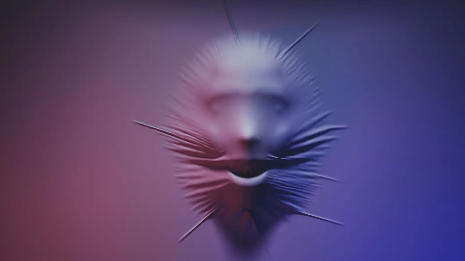 Scary Place form in blue and magenta