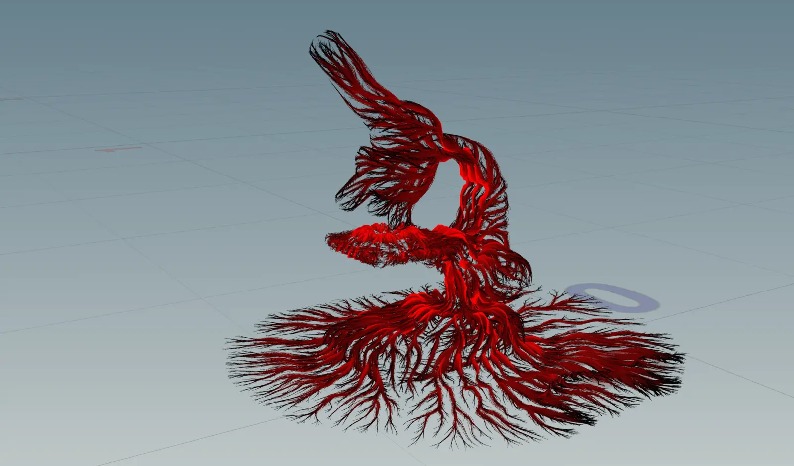 Procedural slime growth render