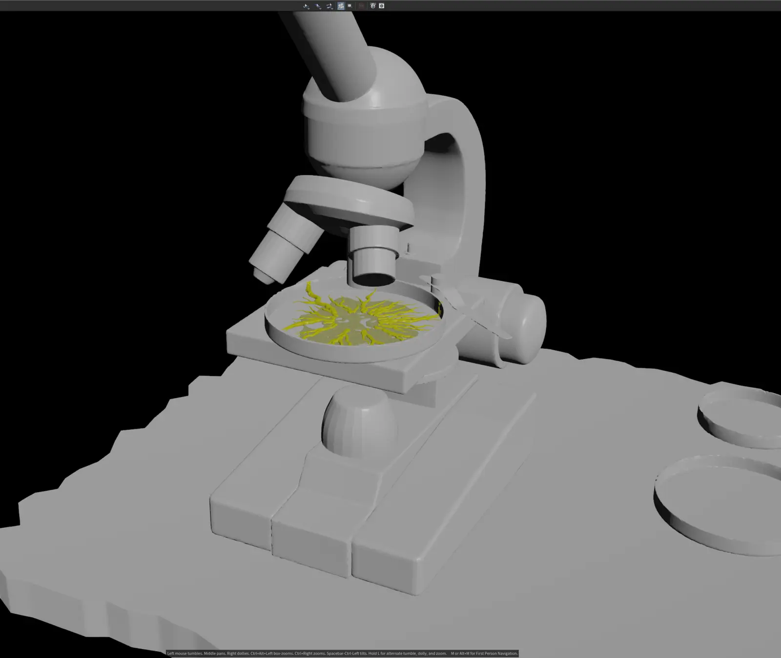 Slime creature development render